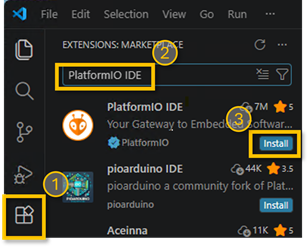 PlatformIO IDE Installation